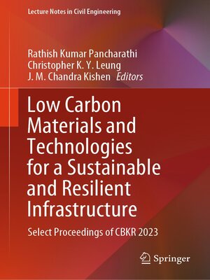 cover image of Low Carbon Materials and Technologies for a Sustainable and Resilient Infrastructure